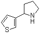 structure of CAS# 298690-85-4, 2-Thiophen-3-ylpyrrolidine