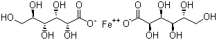 structure of CAS# 299-29-6, Ferrous gluconate
