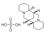 structure of CAS# 299-39-8, 硫酸金雀花碱