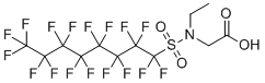 structure of CAS# 2991-50-6, N-乙基-N-[(十七氟辛基)磺酰基]甘氨酸