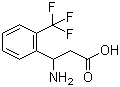structure of CAS# 299165-24-5, 3-氨基-3-(2-三氟甲基苯基)丙酸