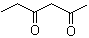 structure of CAS# 3002-24-2, 2,4-Hexanedione