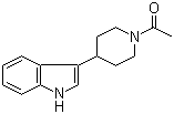 structure of CAS# 30030-83-2, 1-[4-(1H-吲哚-3-基)哌啶基]-1-乙酮
