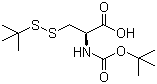 structure of CAS# 30044-61-2, Boc-S-tert-butylmercapto-L-cysteine