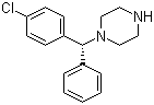 structure of CAS# 300543-56-0, (-)-1-[(4-氯苯基)苯甲基]哌嗪