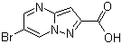 structure of CAS# 300717-72-0, 6-Bromopyrazolo[1,5-a]pyrimidine-2-carboxylic acid