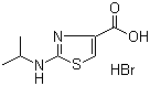 structure of CAS# 300831-03-2, 4-Carboxy-2-isopropylaminothiazole hydrobromide
