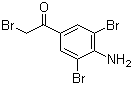structure of CAS# 30095-55-7, 4'-Amino-2,3',5'-tribromoacetophenone