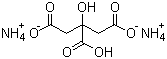structure of CAS# 3012-65-5, Ammonium citrate dibasic