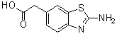 structure of CAS# 30132-15-1, 2-Amino-6-benzothiazoleacetic acid