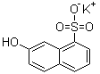 structure of CAS# 30252-40-5, Potassium 7-hydroxy-1-naphthalenesulfonate