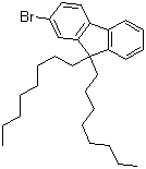 structure of CAS# 302554-80-9, 2-溴-9,9-二辛基芴