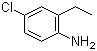structure of CAS# 30273-39-3, 4-氯-2-乙基苯胺