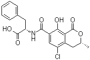 structure of CAS# 303-47-9, 苯丙氨酸-赭曲霉毒素A
