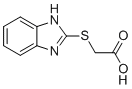 structure of CAS# 3042-00-0, (2-苯并咪唑基硫代)-乙酸