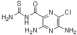3,5-Diamino-N-(aminothioxomethyl)-6-chloro-2-pyrazinecarboxamide molecular structure (CAS 30478-39-8)