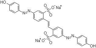 structure of CAS# 3051-11-4, Direct Yellow 4