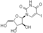 structure of CAS# 3052-06-0, 1-beta-D-阿拉伯呋喃糖基-5-碘尿嘧啶