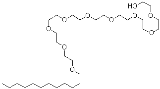 structure of CAS# 3055-99-0, 3,6,9,12,15,18,21,24,27-Nonaoxanonatriacontan-1-ol