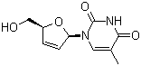 structure of CAS# 3056-17-5, 司他夫定