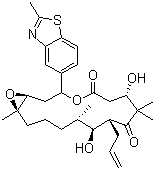 CAS # 305841-29-6, Sagopilone, (1S,3S,7S,10R,11S,12S,16R)-7,11-Dihydroxy-8,8,12,16-tetramethyl-3-(2-methyl-5-benzothiazolyl)-10-(2-propen-1-yl)-4,17-dioxabicyclo[14.1.0]heptadecane-5,9-dione