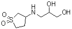 structure of CAS# 305855-91-8, 3-[(四氢-1,1-二氧代-3-噻吩基)氨基]-1,2-丙二醇