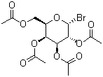 structure of CAS# 3068-32-4, 2,3,4,6-四乙酰氧基-alpha-D-吡喃糖溴化物