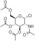 structure of CAS# 3068-34-6, 1-Chloro-1-deoxy-2,3,4,6-tetra-O-acetyl-alpha-D-glucosamine