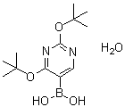 structure of CAS# 306935-93-3, [2,4-Bis(1,1-dimethylethoxy)-5-pyrimidinyl]boronic acid monohydrate