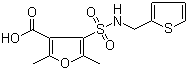 CAS # 306936-40-3, 2,5-Dimethyl-4-[[(2-thienylmethyl)amino]sulfonyl]-3-furoic acid