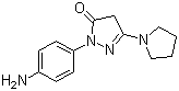 CAS 登录号：30707-77-8, 1-(4-氨基苯基)-3-(1-吡咯烷基)-5-吡唑酮