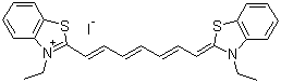 structure of CAS# 3071-70-3, 3,3'-Diethylthiatricarbocyanine iodide