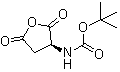 structure of CAS# 30750-74-4, N-叔丁氧羰基-L-天冬氨酸酐