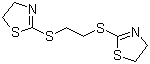 CAS # 30760-76-0, 1,2-Bis(2-thiazolin-2-ylsulfanyl)ethane, 2,2'-(Ethylenedithio)bis-2-thiazoline, 2,2'-[1,2-Ethanediylbis(thio)]bis[4,5-dihydrothiazole], NSC 194896