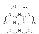 structure of CAS# 3089-11-0, N,N,N',N',N'',N''-六甲氧基甲基三聚氰胺