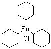 structure of CAS# 3091-32-5, Tricyclohexylstannyl chloride