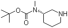 structure of CAS# 309962-63-8, 甲基 (3S)-3-哌啶基氨基甲酸叔丁酯