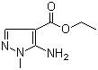 structure of CAS# 31037-02-2, 5-氨基-1-甲基吡唑-4-甲酸乙酯