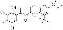 CAS # 31037-84-0, 2-[2,4-Bis(tert-pentyl)phenoxy]-N-(3,5-dichloro-2-hydroxy-p-tolyl)butyramide, 3',5'-Dichloro-2-(2,4-di-tert-pentylphenoxy)-2'-hydroxy-p-butyrotoluidide