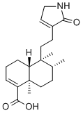 CAS 登录号：310433-44-4, Echinophyllin C, (4aR,5S,6R,8aR)-5-[2-(2,5-二氢-2-氧代-1H-吡咯-3-基)乙基]-3,4,4a,5,6,7,8,8a-八氢-5,6,8a-三甲基-1-萘甲酸