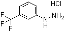 CAS 登录号：3107-33-3, 3-(三氟甲基)苯肼盐酸盐, 间三氟甲基苯肼盐酸盐
