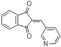 CAS # 31083-55-3, 2-(3-Pyridylmethylene)-1,3-indandione, NSC 600157, PRT 4165