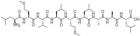 CAS # 310879-82-4, L-Leucyl-L-methionyl-L-valyl-L-leucyl-L-methionyl-L-leucyl-L-alanyl-L-alanyl-L-leucine