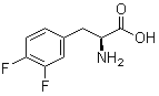 structure of CAS# 31105-90-5, 3,4-Difluoro-L-phenylalanine