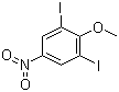 structure of CAS# 31106-75-9, 1,3-Diiodo-2-methoxy-5-nitrobenzene