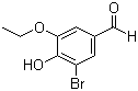 structure of CAS# 3111-37-3, 3-溴-5-乙氧基-4-羟基苯甲醛