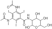 structure of CAS# 31112-62-6, Metrizamide