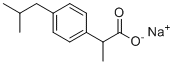 structure of CAS# 31121-93-4, Ibuprofen Sodium