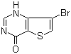 structure of CAS# 31169-25-2, 7-溴噻吩并[3,2-d]嘧啶-4(3H)-酮