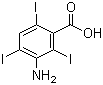 structure of CAS# 3119-15-1, 3-氨基-2,4,6-三碘苯甲酸